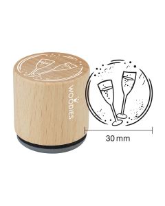 Woodies Stamp - Sklenky šampaňského