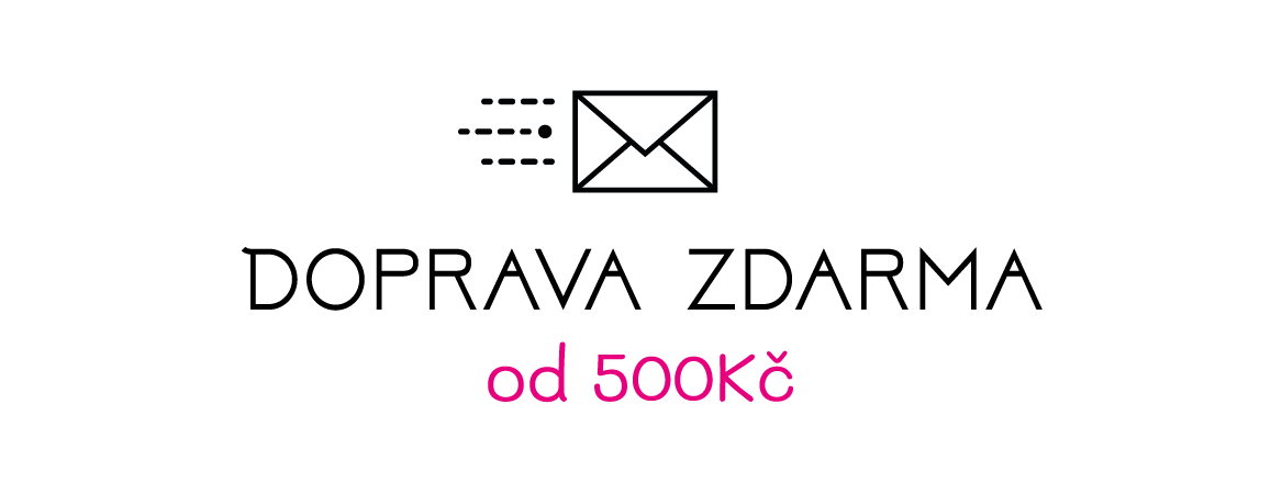 Doprava zdarma od 500 Kč